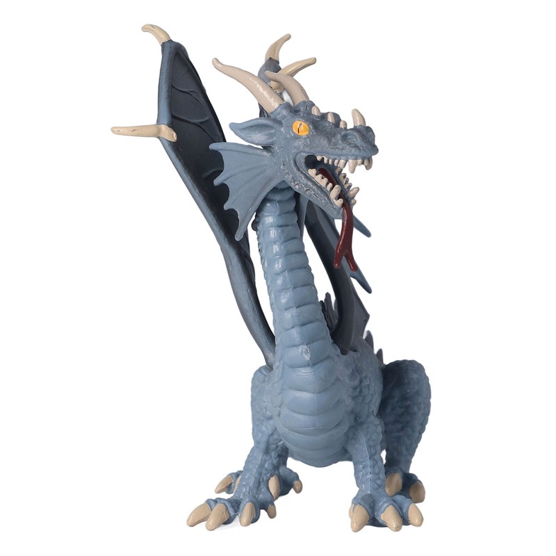 Dragon Model Figure Blue Plastic Vivid Cute Style Educational Dragon