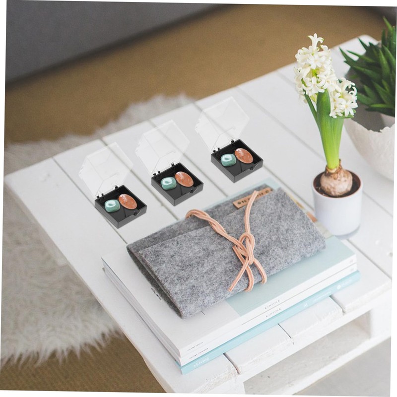 Gatuida 6Pcs Clear Specimen Display Box Durable Storage Holder for