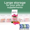 GMS Weekly Pill Case for Medication, Vitamins, Supplements, and Other