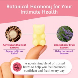 JAYVO Vaginal Probiotic - Supports Vaginal pH Balance, Odor & Yeast Control–Vegan, Gluten-Free, Non-GMO – Daily Supplement for Feminine Hygiene & UTI Prevention (Gummies, Apple)