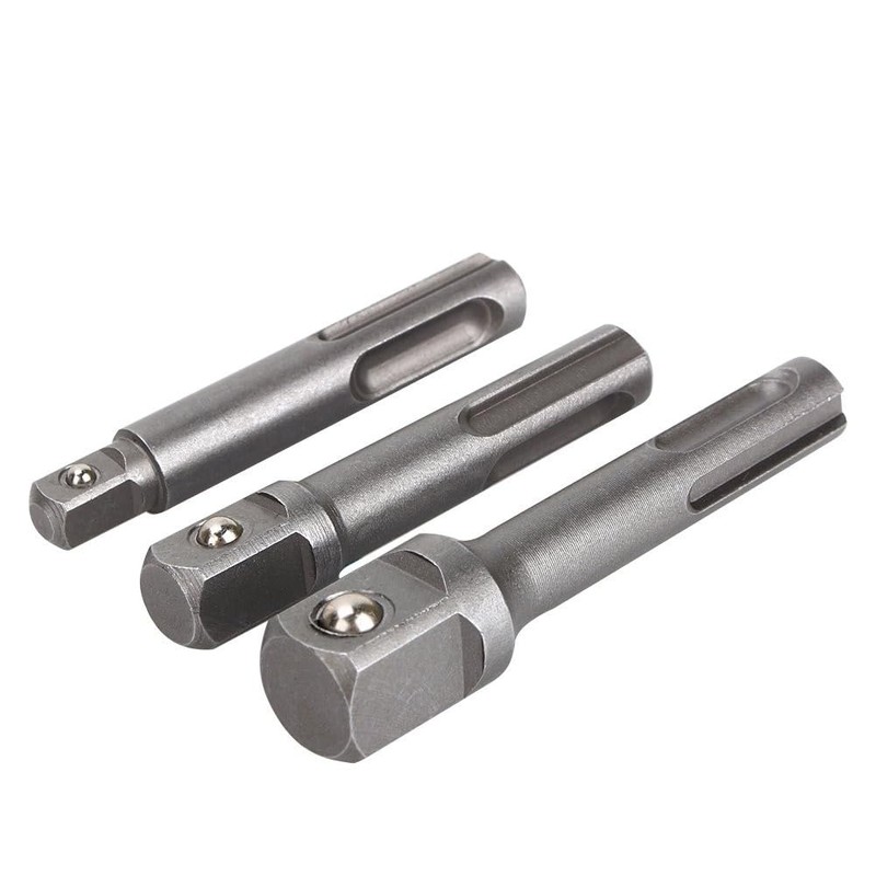 Bestgle 3pcs SDS Plus Shank Impact Socket Adapter Drill Extension