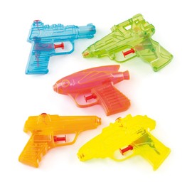 Baker Ross ET4042 Water Pistols Value Pack — Ideal for Kids' Arts and Crafts, Educational Toys, Parties, Novelty Items and More (Pack of 8), Assorted, Small