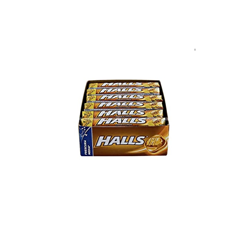 Mexican Halls Lemon and Honey Flavor (12 pack) Limon con