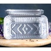 50 X No.6A Aluminium FOIL Food CONTAINERS with LIDS