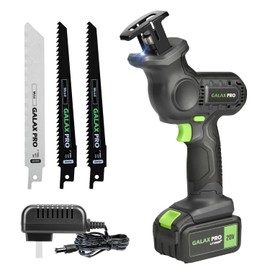 GALAX PRO 20V Cordless Reciprocating Saw, 0-3000RPM Variable Speed Power Reciprocating with 4.0Ah Battery, 2pcs Wood Blades & 1pcs Metal Blade