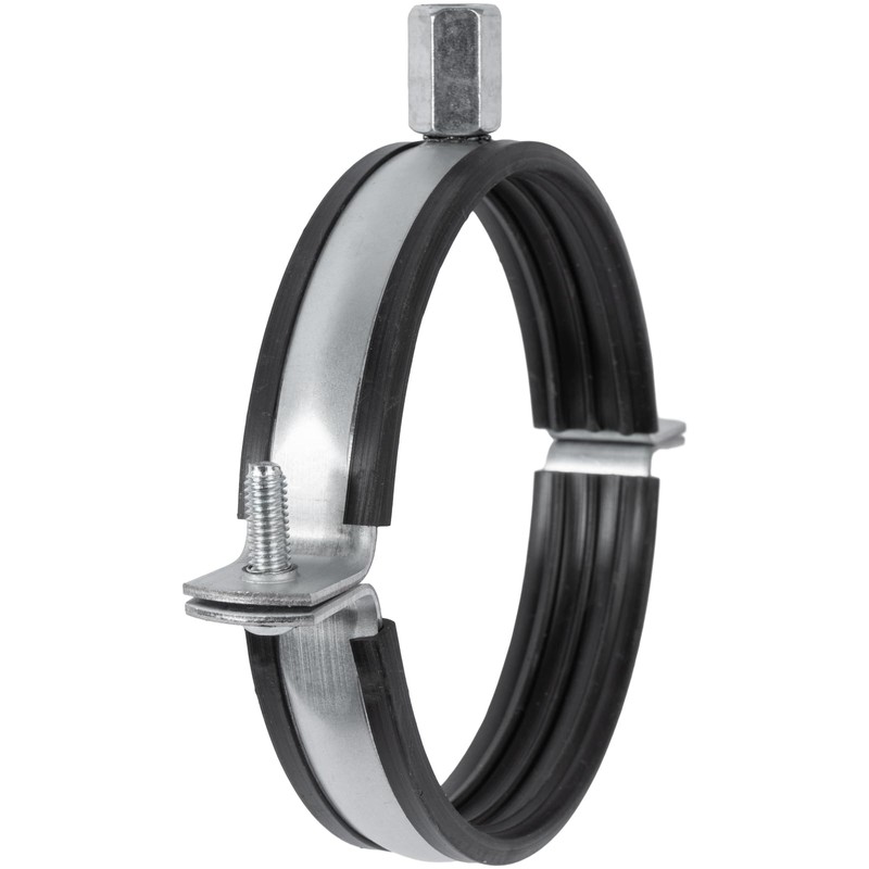 5" Inch Galvanized Pipe Hanger with Rubber - Conduit Mounting
