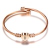 OutstandLong Initial H Letter Rose Gold Cuff Bracelet for Women