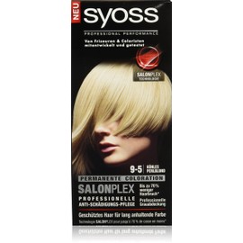 Syoss Hair Colour 9-5 Cool Pearl Blonde Pack of 3 x 115 ml