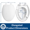Mayfair Greenleaf Modern Toilet Seat, Recycled Plastic, Slow Close, Easy