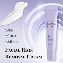 Facial Hair Removal Cream - Upper Lip Hair Remover - Face & Body Hair Depilatories With Gentle Formula - Sensitive Skin Depilatory - Face Hair remover For Women - Gentle Depilatory for All Skin Types