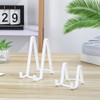 Plate Stands for Display 6 Inch - White Tabletop Easel