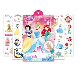 80 Princess Temporary Tattoos Princess Temporary Tattoo Stickers Set Party Favour Tattoo Stickers (4 Sheets)