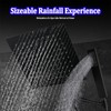 All Metal Rain Shower Head with Handheld Combo, YDmeet 10