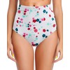 Dipinon Women's Floral High Waisted Bikini Bottom Full Coverage Bathing
