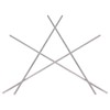 4Pcs Hex Shaft 5mm Stainless Steel High Hardness Wearproof Antislip