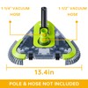 Upgrade Pool Vacuum Head with Wheels & Side Brushes, Universal