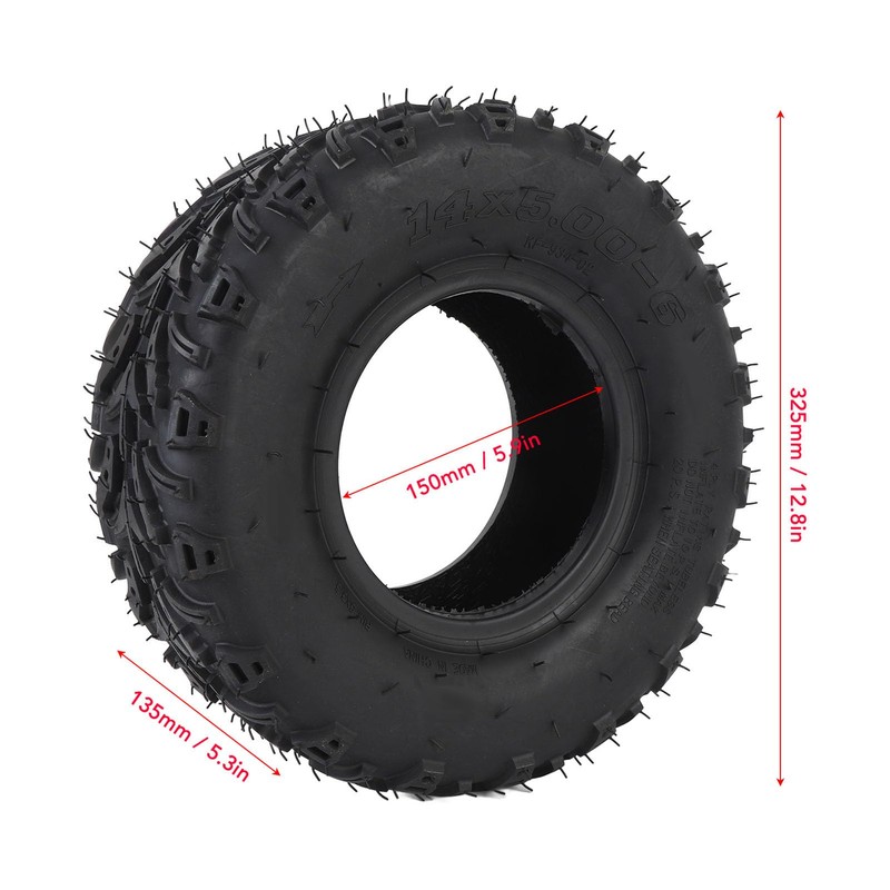 GOTOTOP ATV UTV Quad Tire Off Road Tire Front 14x5.00-6