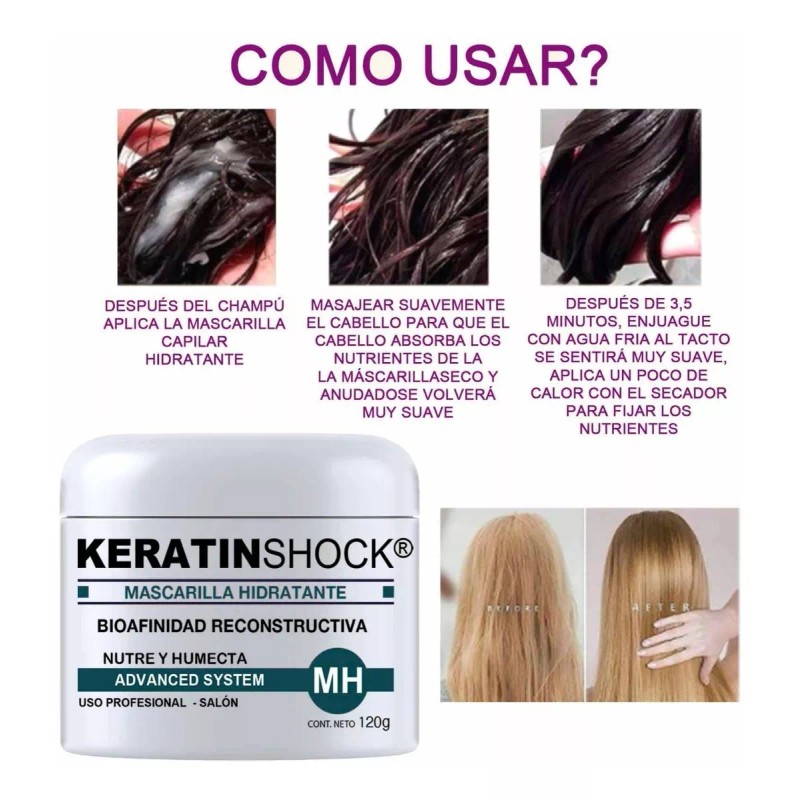 keratinshock Mascarilla Keratinshock Para Cabellos Procesados