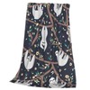 Cute Sloth Throw Blanket Flannel Fleece Fuzzy Blankets Soft Warm