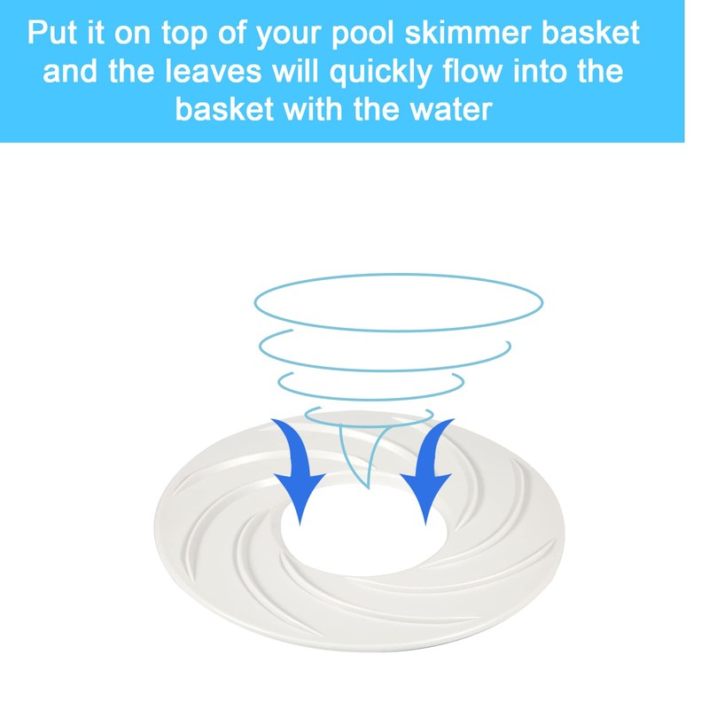 TOYMIS Pool Skimmer Swirl, Inground Swimming Pool Vortexs Skimmer Functional