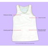 Tranz* Forms Sleeveless Chest Binder White FTM Binder with Double