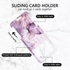 Purple Butterfly Card Holder ID ID Badge Removable Lanyard with