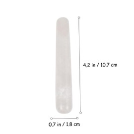 Baluue 2pcs Natural Stone Facial Crystal Massage Sticks for Skin Care Gua Tool to Reduce Wrinkles Puffiness and Promote Skin Absorption for Relaxation and Face Shaping