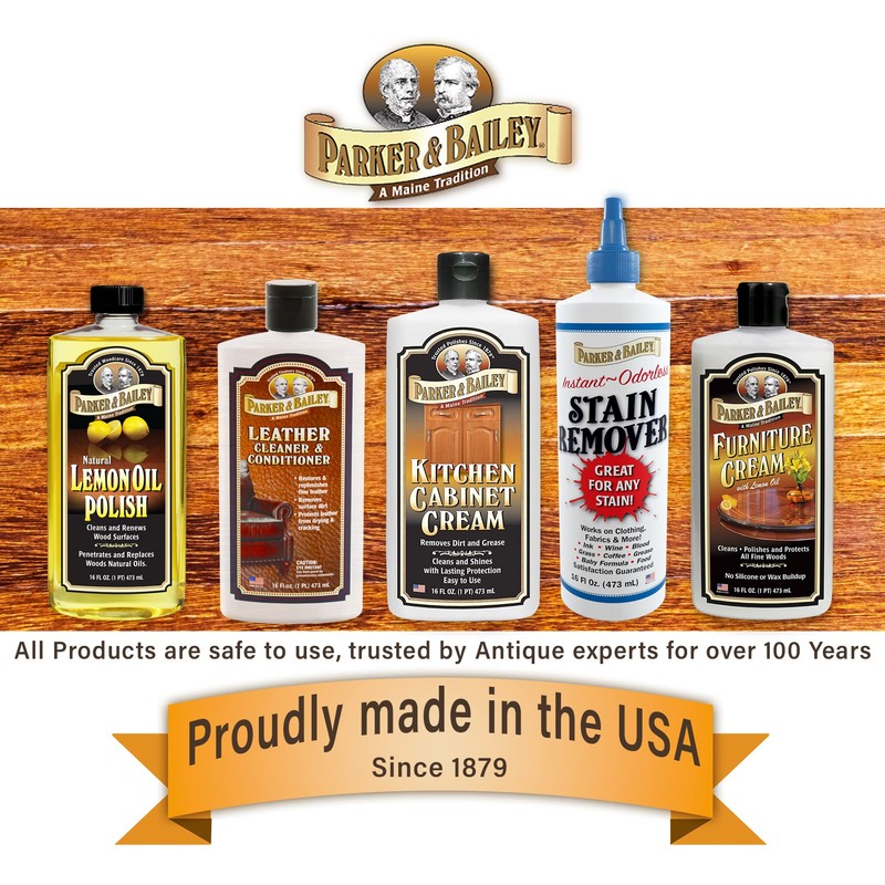 Parker and Bailey Kitchen Cabinet Cream-Wood Cleaner-Grease Remover 16 oz