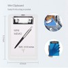 AZWOOD Mini Clipboard, 10 x 15 cm Plastic Clipboard, Small