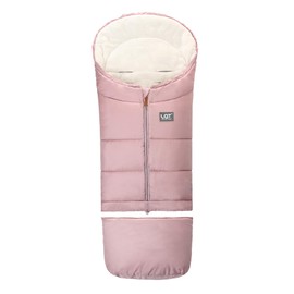 LAT Universal Footmuff for Pushchair,Extended and Removable,Winter Cosy Toes Fit Baby Bunting Liner for Stroller,Buggy,Pushchair & Pram Footmuffs,Water & Wind Proof to Protect Infant(Basic,Pink)
