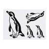 Azeeda 4 x 'Afrikanischer Pinguin' Temporäre Tattoos - Wasserfest, Hautfreundlich