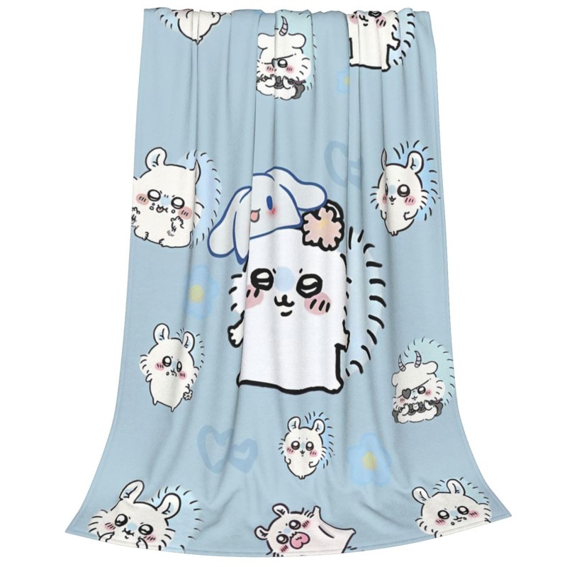 Chiikawa Blanket, Flannel Soft Fluffy Blanket, Single, Dust Mite Resistant,