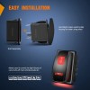 Nilight LED Light Bar Rocker Switch Stereo Rocker Switch 5