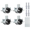 PATIKIL 0.8"-0.9"/20-24mm Split Ring Pipe Hanger, 4 Pcs Heavy Duty