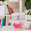 Sterilite FlipTop, Stackable Small Storage Bin with Hinging Lid, Plastic