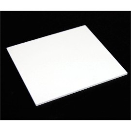 AZM 1/4" (3mm) Solid White Acrylic Plexiglass Sheet 12"x12" White Board Sheet