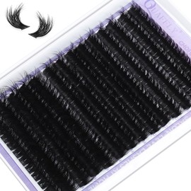 Fluffy Eyelash Clusters 10-18mm 168pcs Cluster Lashes DIY Individual Lashes Clusters Soft False Eyelashes Thick & Doll-Like Effect for Dramatic Eyes Beginner-Friendly