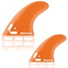 DORSAL Surfboard Fins Quad 4 Set Future Compatible Medium Orange