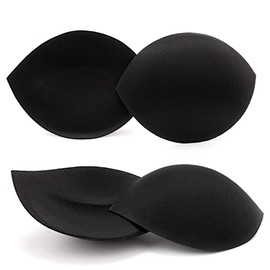 Bra Pads Inserts Breast Enhancers - 2 Pairs Push up Swimsuit Pads to Add 1-2 Cups Size | Removable Bra Insert & Comfy Padding for C Cup Size