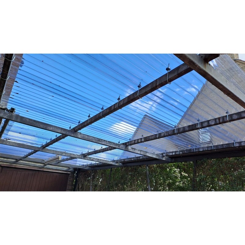 Square Bend Hook Bolt M8 60mm Width x 80mm Length,