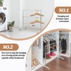 DoubleFill 3 Tier Universal Clothing Hanger Storage Rack Stainless Steel