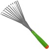 Garden Hand Rake – 15.25" Long x 6" Wide –