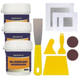 Drywall Repair Kit Drywall Hole Repair Patch Kits Wall Spackle Repair Paste with 8.5OZ White Wall Repair Putty with Scraper, Wall Surface Hole Fill Quick and Easy Solution (3Pack)