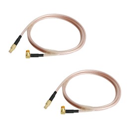 Aoje-Link RF Coaxial Cable MCX Female to MCX Male RG316 Coax Cable Jumper for DIY Radio, 3G/4G/5G/LTE/Antenna, Audio and Video Signal Transmission, 300mm 2Pcs