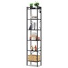 ZERDER 6 Tier Bookshelf,Book Shelf, Bookcase with 6 Shelves and