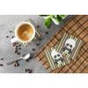Caroline's Treasures Bamboo Flute Panda Foam Coaster Set of 4,