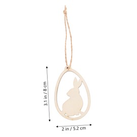 Gadpiparty 20Pcs Easter Wooden Bunny Cutouts DIY Craft Slices for Hand Painting Safe Natural Wood Material Spring Party Decorations and Creative Art Projects