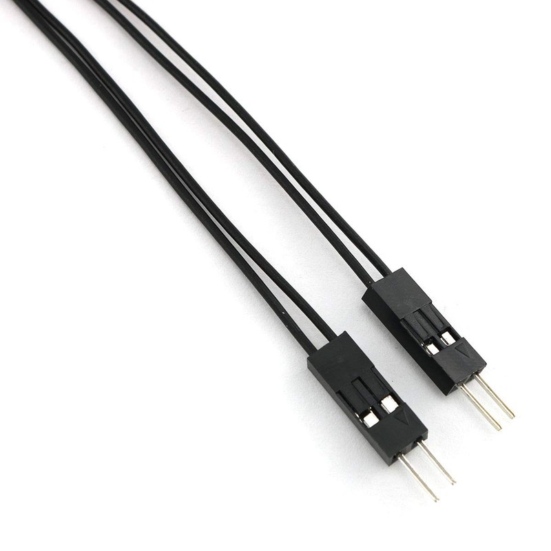 E-outstanding 4PCS 2 Pins Single Female to Dual Male Jumper