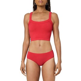 florence by mills Womens Softie Seamless Scoop Neck Cami Tank Top, Scarlet, Small