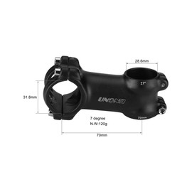 BESNIN Bicycle Stem MTB Stem 7 Degree Road Bike Stem 31.8 x 60/70/80/90/110 mm Handlebar Stem Mountain Bike Stem for Bicycle (31.8 x 70 mm)